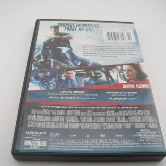 Abduction (DVD Movie) (widescreen) (Lionsgate) (John Singleton) (PG-13) (2011) - Picture 2 of 4